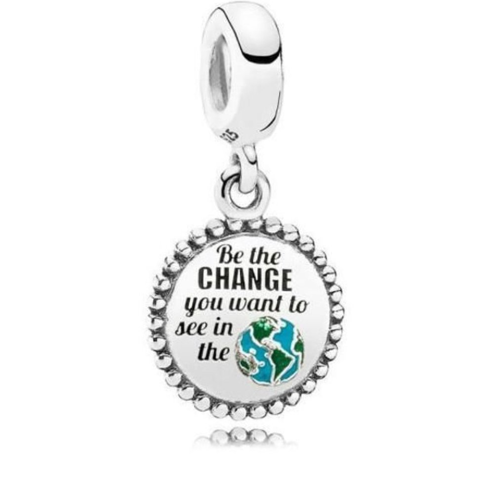 Pandora Be Change You Want See In The World Charm
